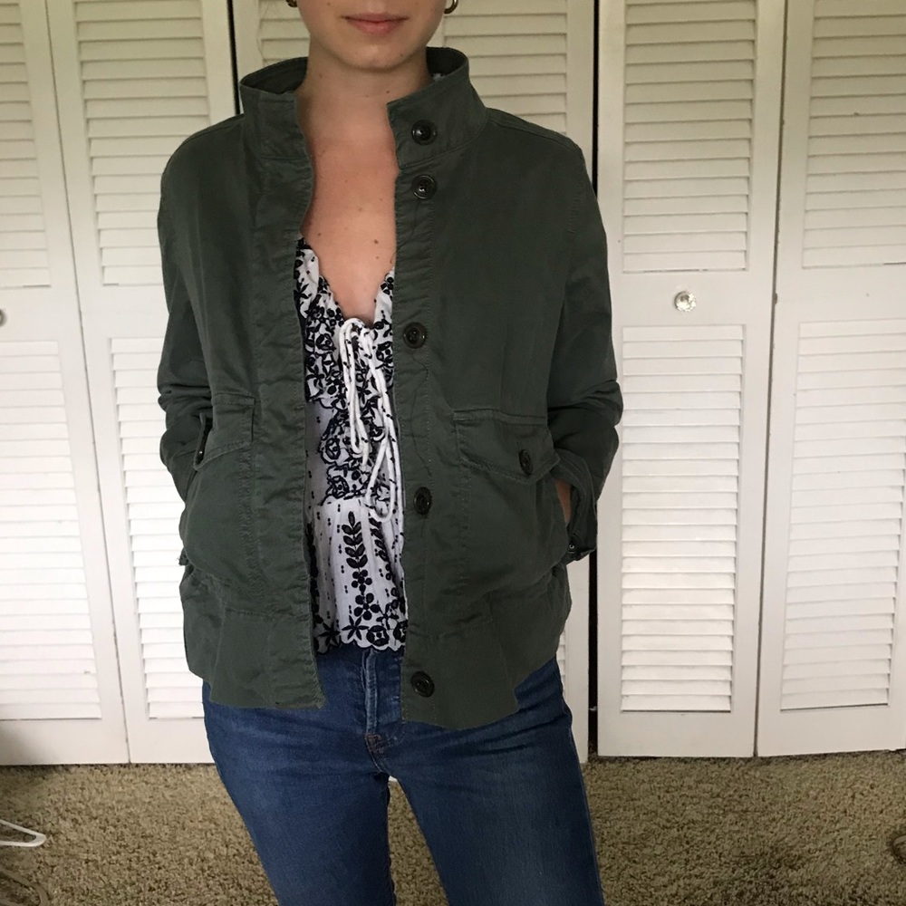 Army green jacket